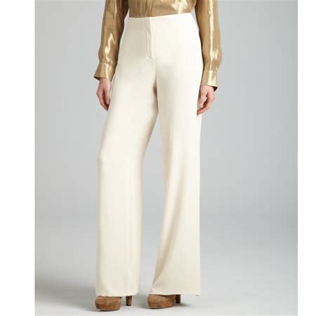 hermes silk wide leg pants